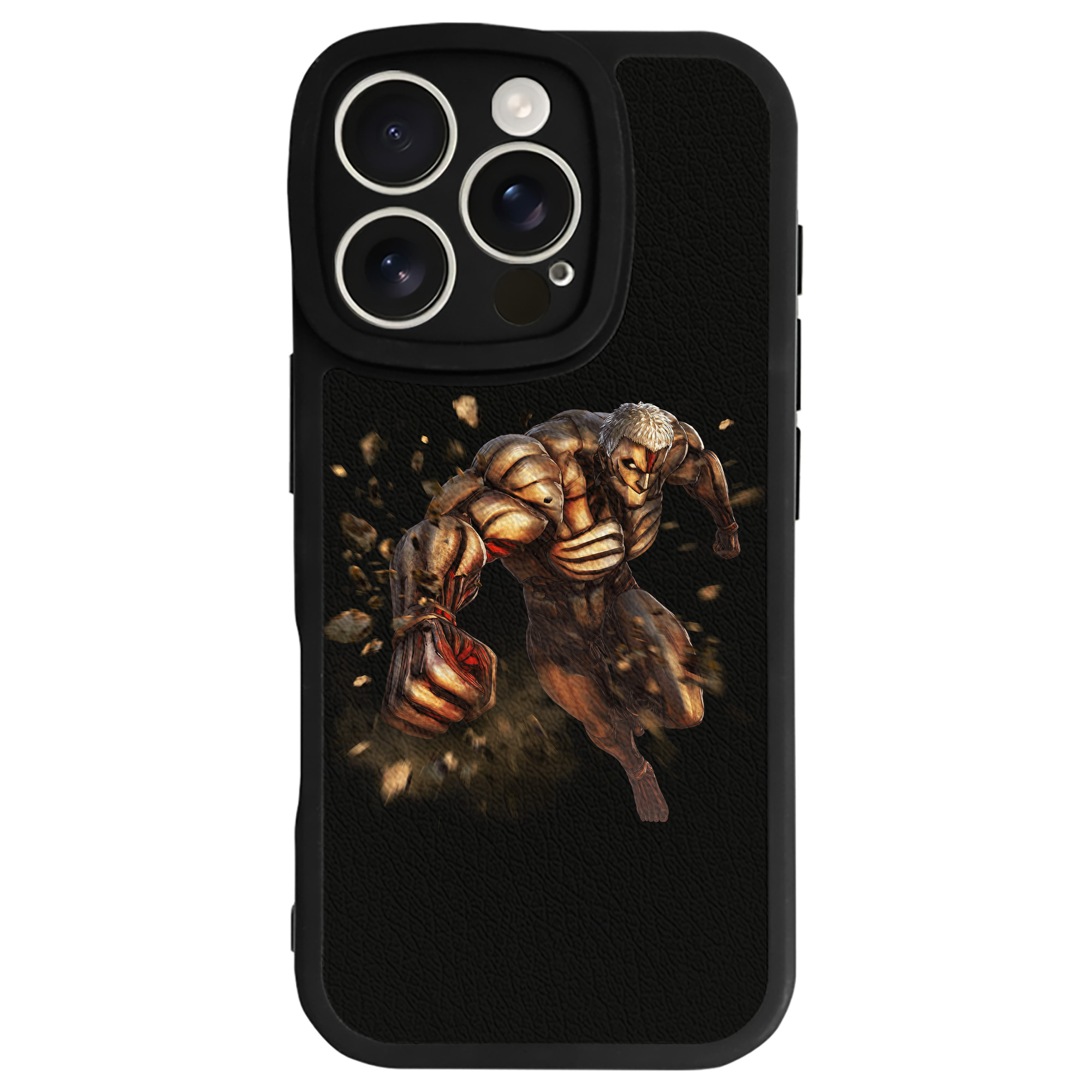 （画像用） 進撃の巨人 Attack on Titan 【iPhone 16シリーズ対応】シリコンスマホケース（レザー調） 材質：シリコン